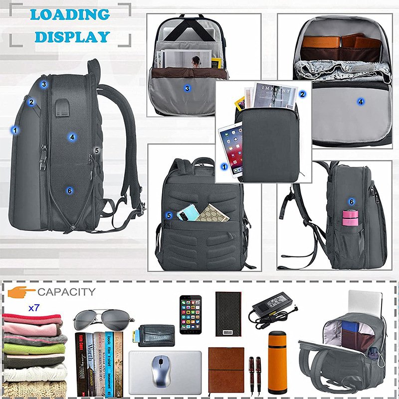 Customized Oxford Laptop Backpack for College Student Sac a Dos Waterproof Bagpack Mochilas Escolar Luxury Business Travel Bags