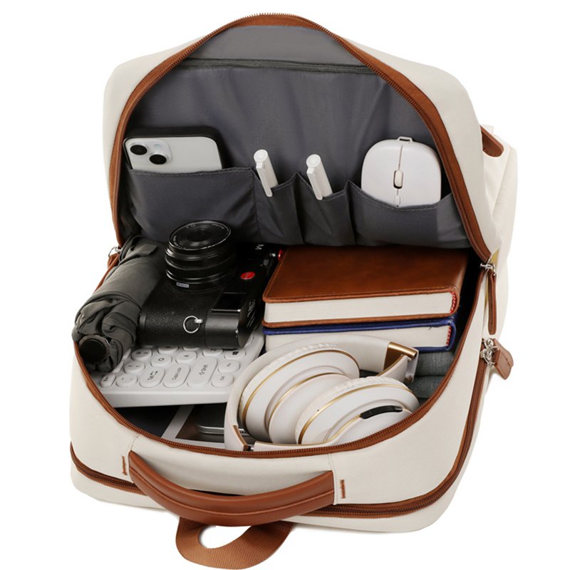 Fashion Unisex Large Capacity Business Laptop Backpack with USB Charging Waterproof Oxford Outdoor Travel Bag