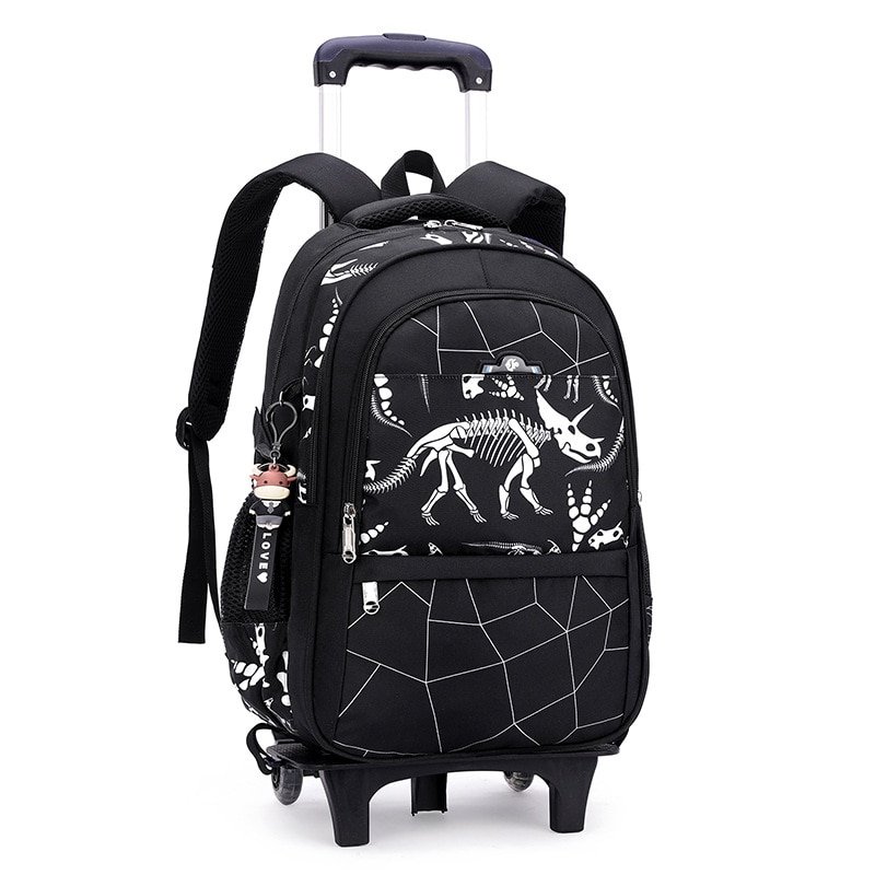 School Rolling Backpacks School Bags for Boys Trolley Student Wheeled Backpack 2023 2024 with Wheels Waterproof Cartoon Unisex