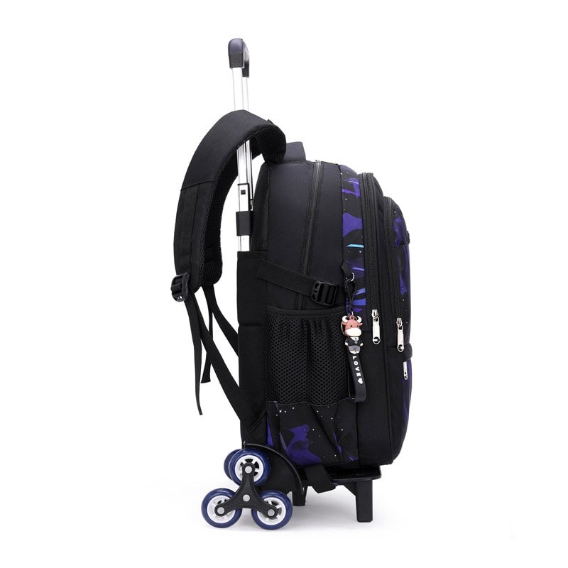 School Rolling Backpacks School Bags for Boys Trolley Student Wheeled Backpack 2023 2024 with Wheels Waterproof Cartoon Unisex