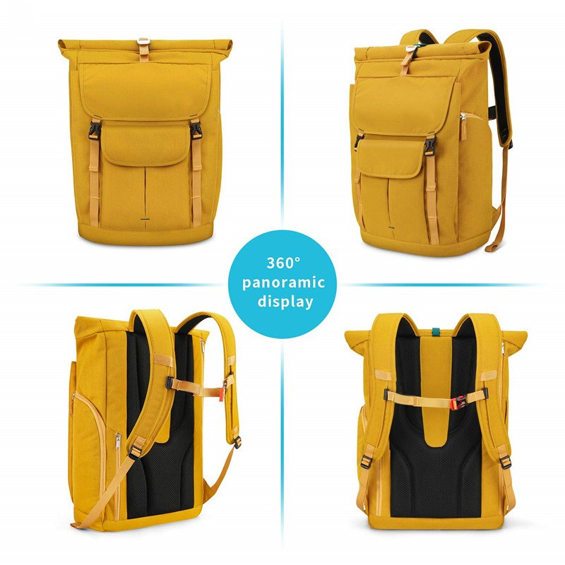 Factory Wholesale 30L High Capacity Casual Roll Top Durable Multi-function Backpack For Travel / Business / School