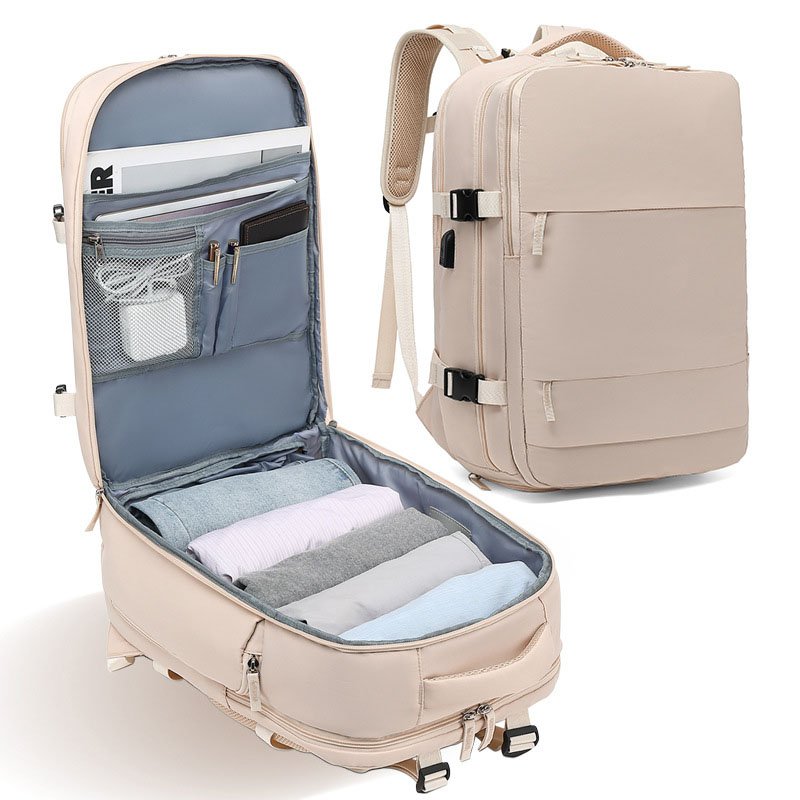 Newest Customize Large Travel Backpack With Shoe Compartment Waterproof Outdoor Laptop Backpacks With USB Charging