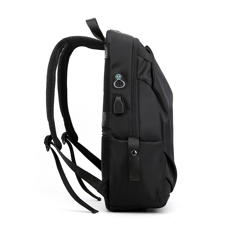 Large capacity business student camping hiking multi-function nylon men custom backpack waterproof with usb charge laptop