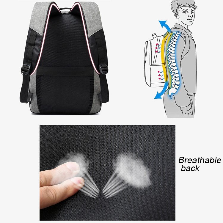 SENSZX Wholesale leisure mochilas anti-theft waterproof nylon business laptop backpack