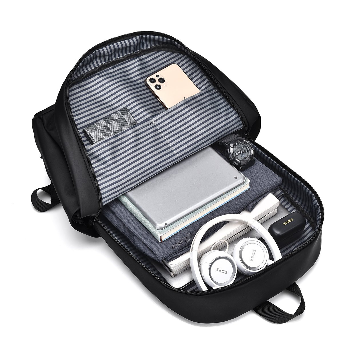 New Design Promotional Waterproof Imported Nylon Casual Anti-theft Business Travel Outdoor Sports China Laptop Backpack 2024