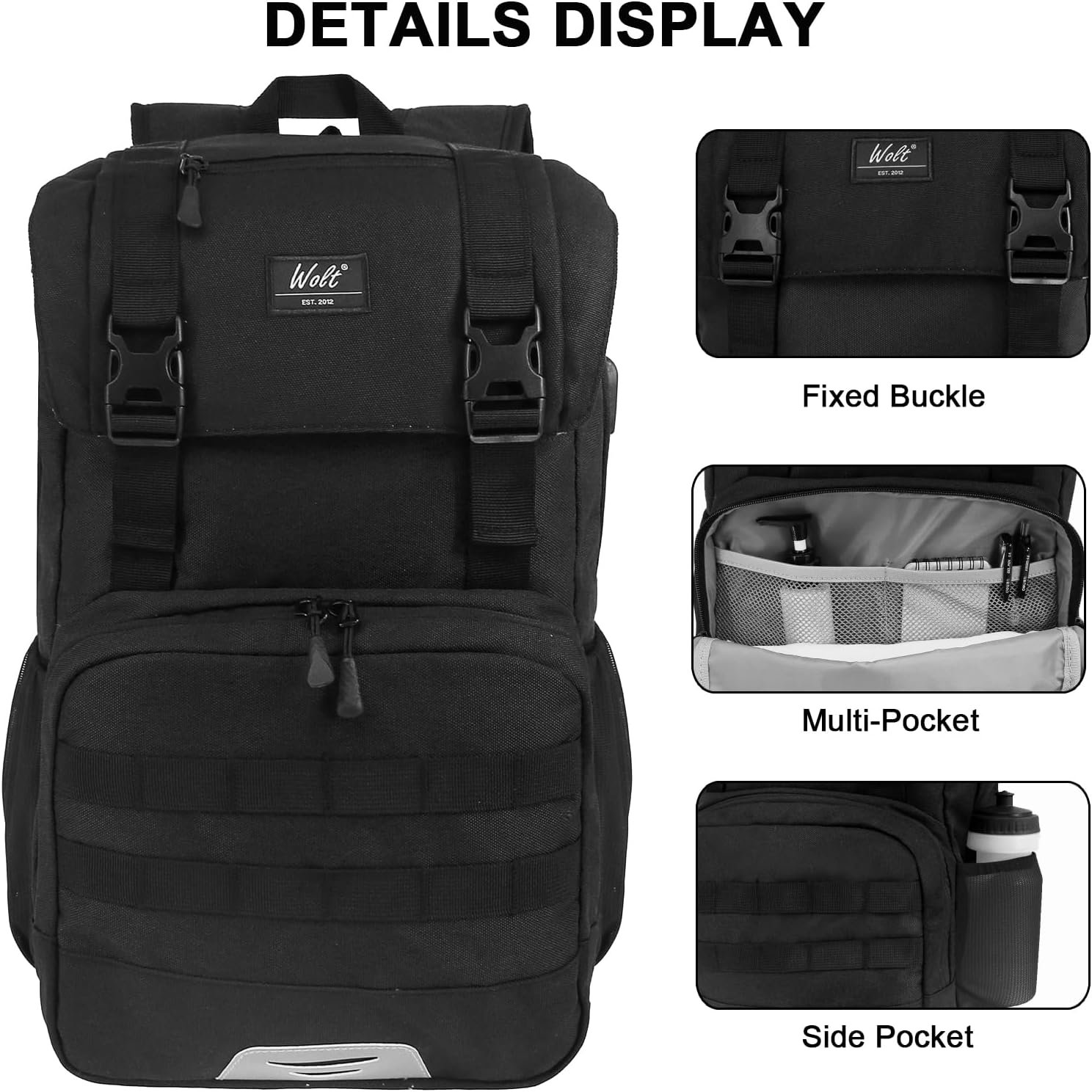 Travel Ergonomics Nylon Laptop Backpack School Backpack Unisex Flight Approved with USB Charging Port fits 17 Inch Laptop