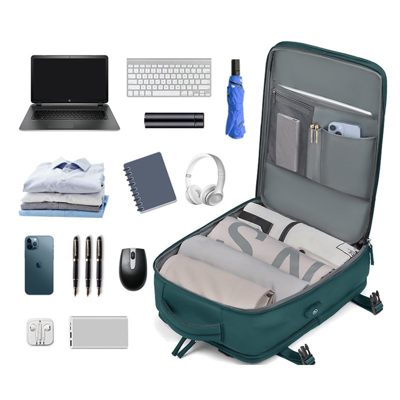 New Innovation Extra Large Expandable Flight Approved Weekender Bag Travel Laptop Backpack with Shoes Compartment