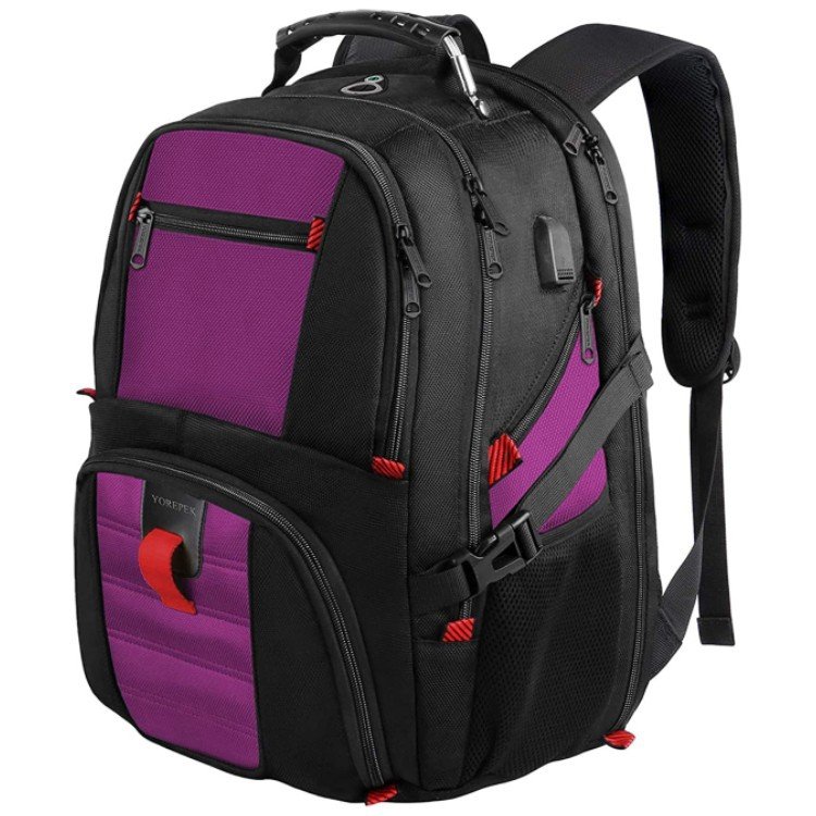 Travel Laptop Backpack Water Resistant College Student Schoolbag Business Work Bag With USB