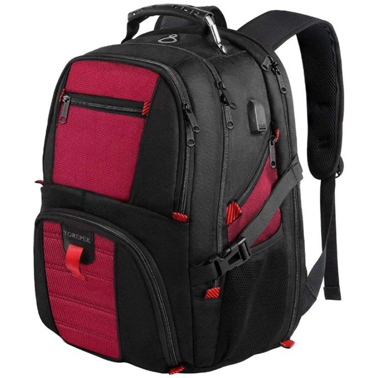 Travel Laptop Backpack Water Resistant College Student Schoolbag Business Work Bag With USB