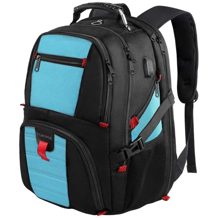 Travel Laptop Backpack Water Resistant College Student Schoolbag Business Work Bag With USB