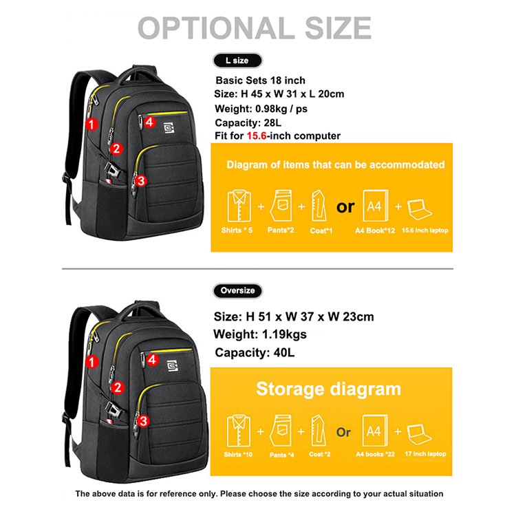 Multifunctional Waterproof Oxford Office Computer Bag Men Large Backpacks Anti-theft Outdoor Sports Backpack with Usb Custom