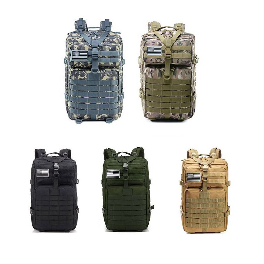 2024 New Outdoor Sport Waterproof Tactical Backpack 45l Large Capacity Durable 900d Oxford Travel Luggage Backpack For Traveling