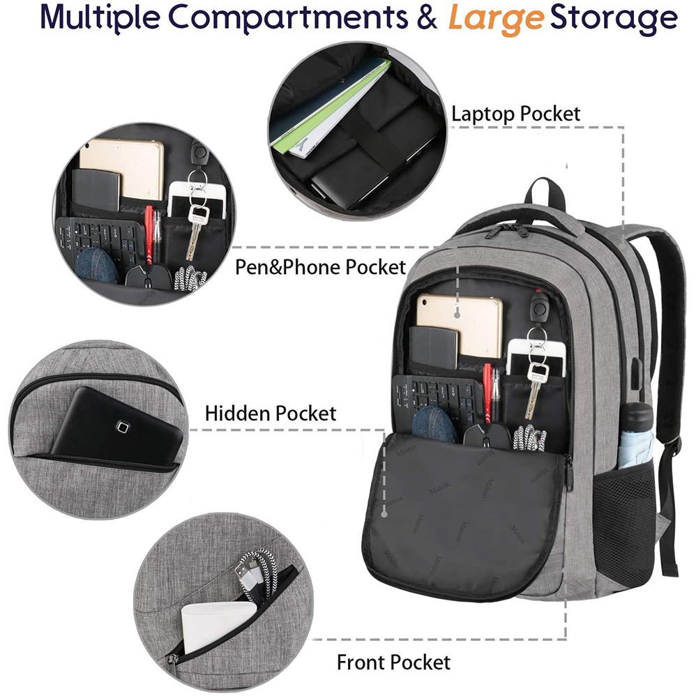 Factory hot sell 15.6 inch waterproof men laptop backpack custom school bags for teenagers