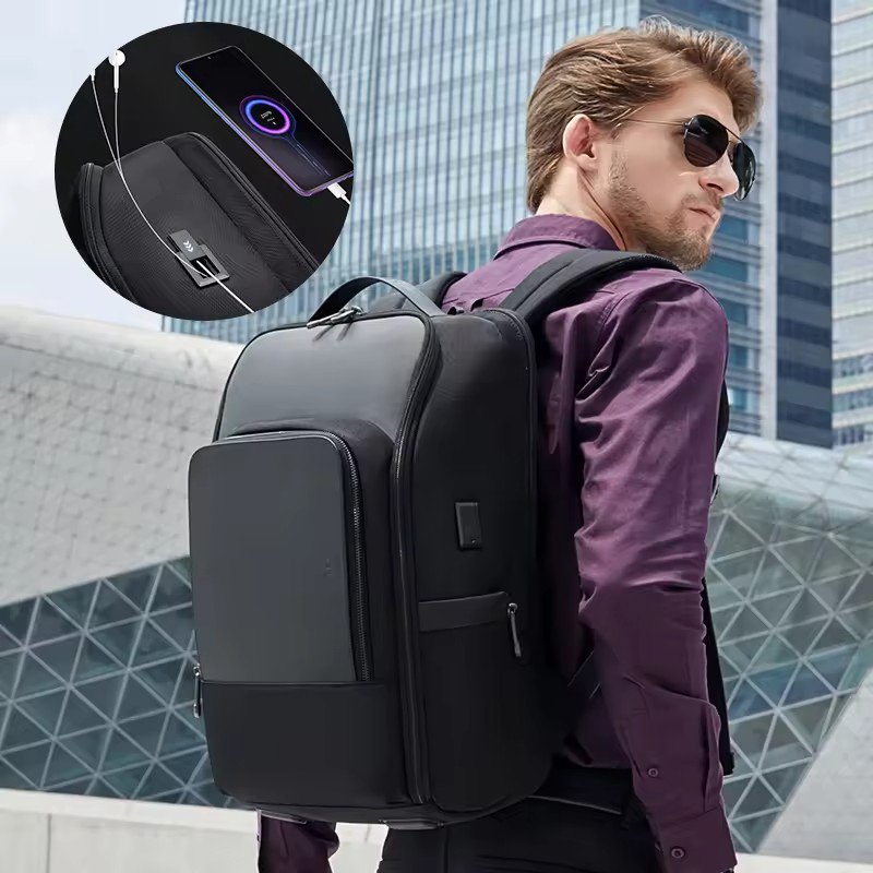 Custom High Quality Business Backpack With USB Charging Port Multifunction Traveling Waterproof Laptop backpack