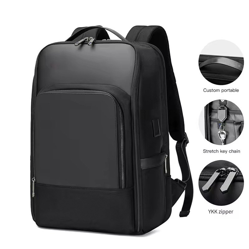 Custom High Quality Business Backpack With USB Charging Port Multifunction Traveling Waterproof Laptop backpack
