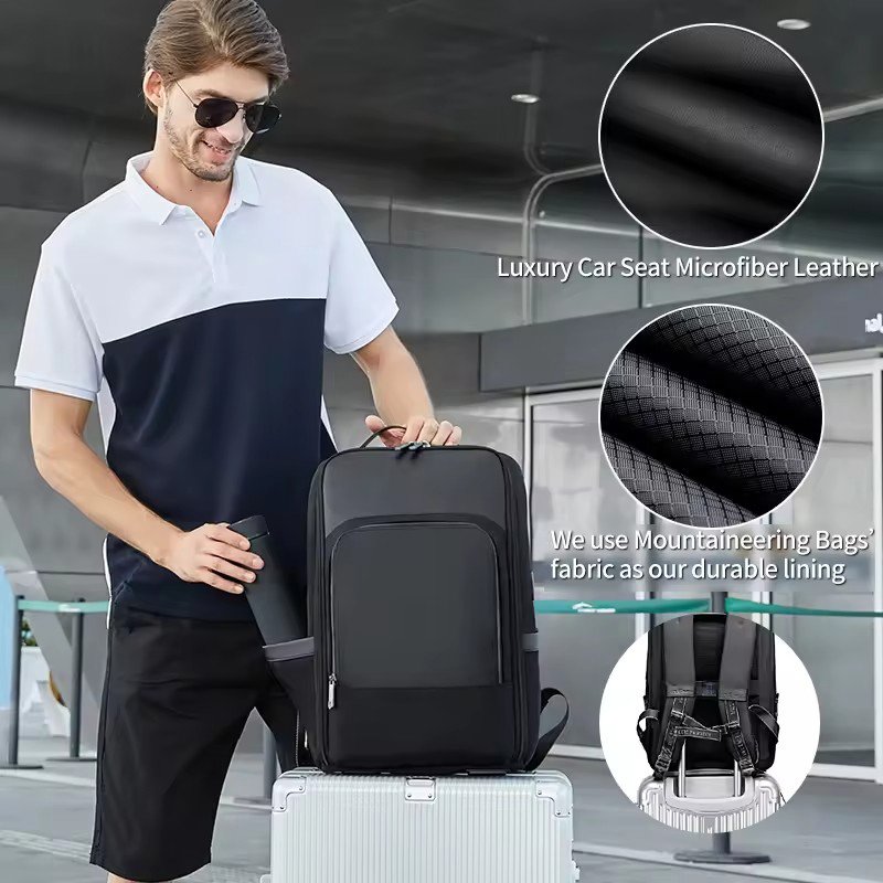 Custom High Quality Business Backpack With USB Charging Port Multifunction Traveling Waterproof Laptop backpack