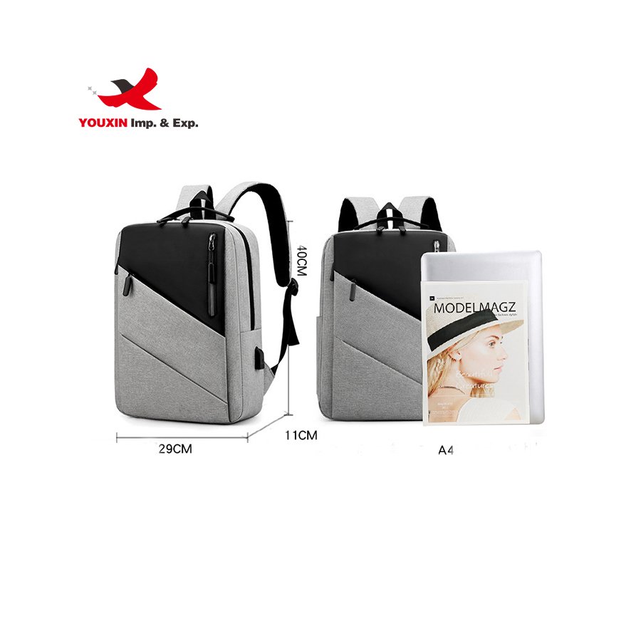 New Arrivals OEM Custom Logo High Quality USB Charging Port Waterproof Casual Sports School Travel Laptop Backpack Bag