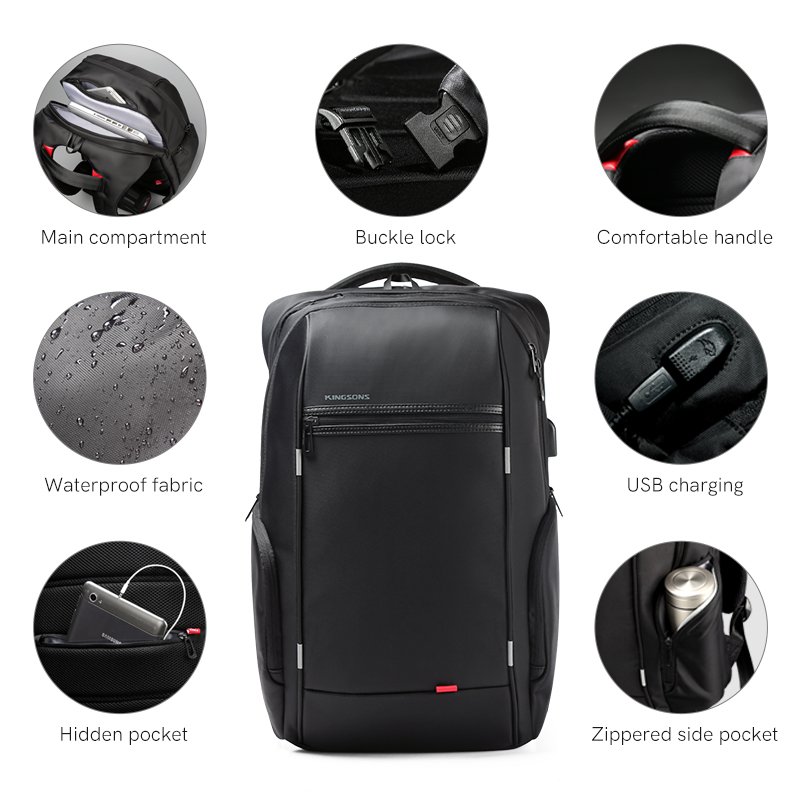 Ready stock man backpack Sport School Bag Pack Custom Logo Nylon Hiking Camping Travel Casual Sport Laptop Backpack With USB