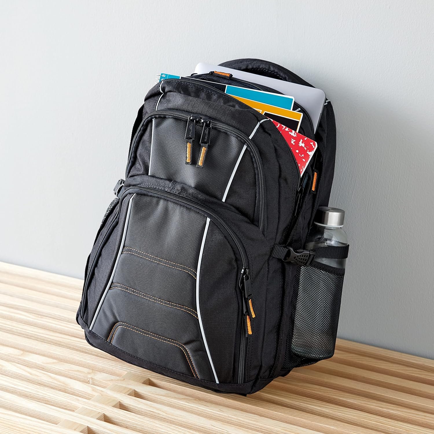 Laptop Backpack Fits Up to 17-Inch Laptops, Black high quality waterproof bags school bags