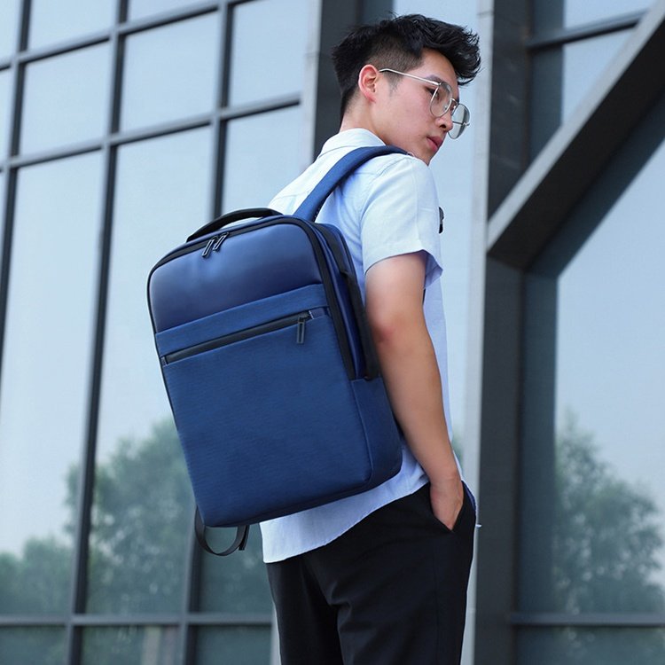 New design multifunctional fashionable men's backpacks bags oxford cloth leather USB business laptop backpack men