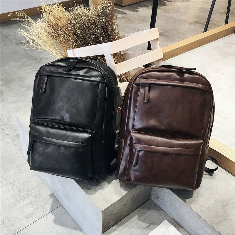 Factory Wholesales High quality Cheap Price Waterproof PU Leather Custom logo Laptop backpacks Business School Backpacks