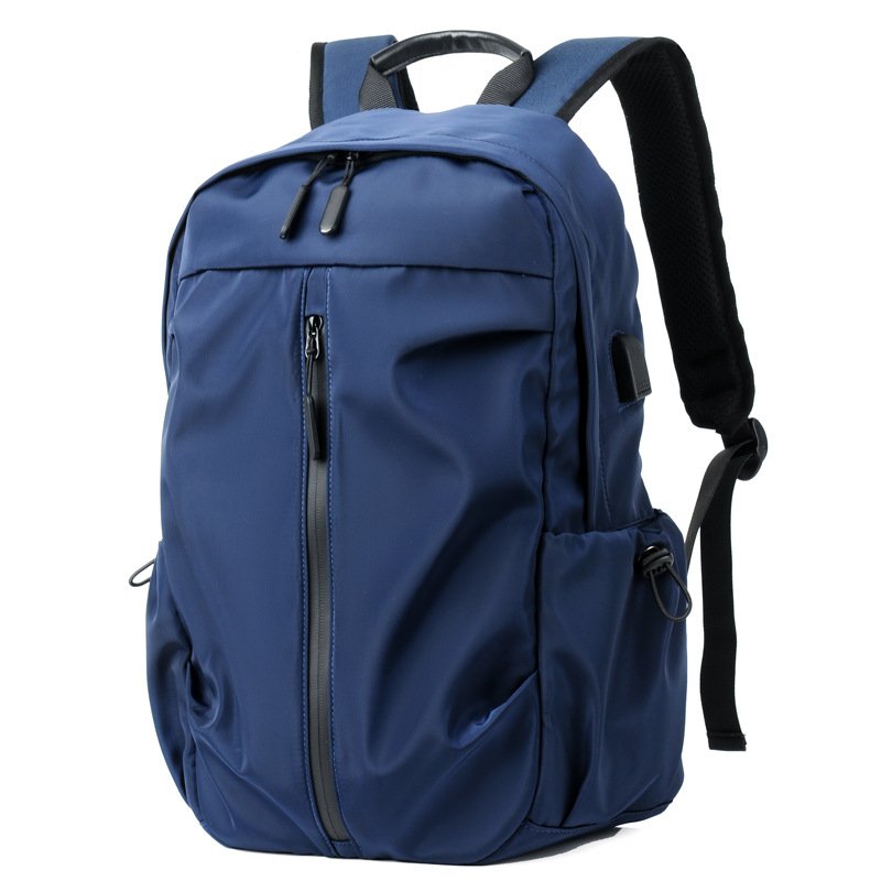 Casual Backpack Men's Bag Travel Simple School Bag Fashion Computer Bag Polyester Waterproof Bagpack for School All Seasons