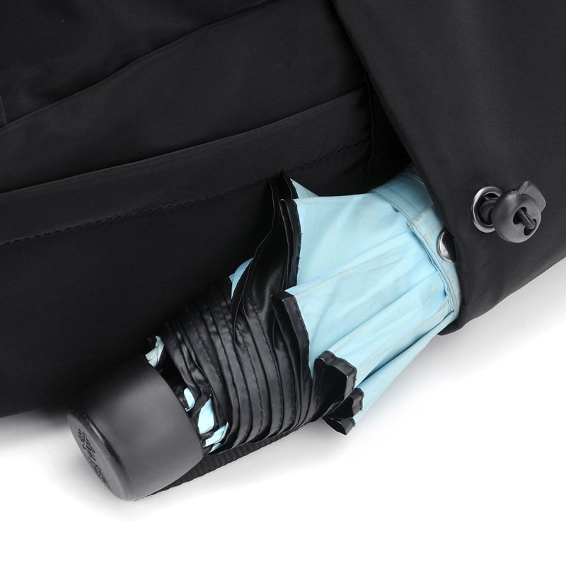 Casual Backpack Men's Bag Travel Simple School Bag Fashion Computer Bag Polyester Waterproof Bagpack for School All Seasons