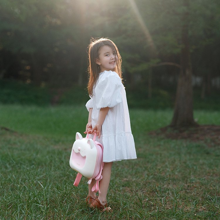 ZOYZOII B18 Kids Backpack Girls Student Environment-friendly School Bag Lovely 3D EVA Carton Cat Bag For Children