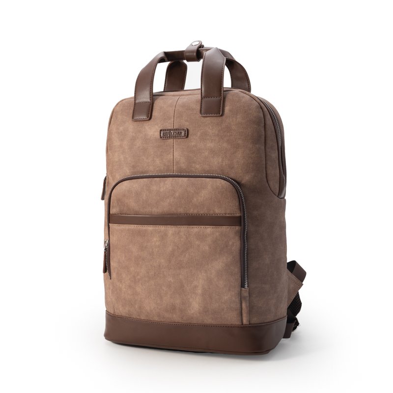 Fashion Custom logo leather business travelling Camping School backpack bags Daypack men laptop backpacks