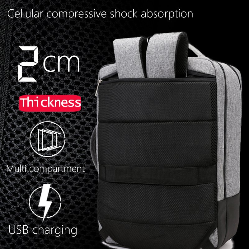 Anti-theft Laptop Travel Backpacks shoes compartment bagpack USB charging Travel Smart Waterproof Laptop Backpacks Bag