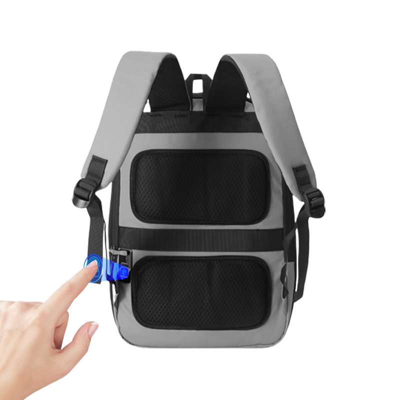 Anti-Theft Usb Charging Men Briefcase Notebook Bags Business Rpet Custom fingerprint lock Laptop Backpack