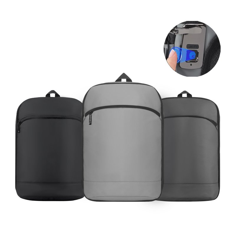 Anti-Theft Usb Charging Men Briefcase Notebook Bags Business Rpet Custom fingerprint lock Laptop Backpack