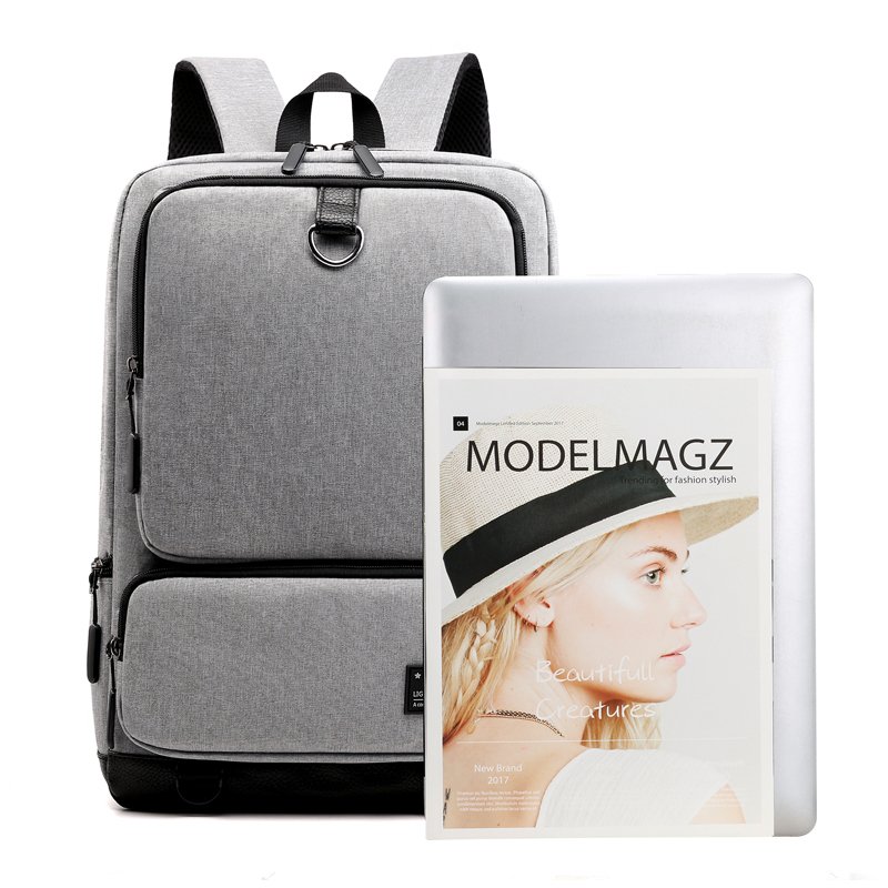 China factory OEM USB 18 inch factory wholesale polyester fabric custom logo shaped laptop backpack bagpack bag