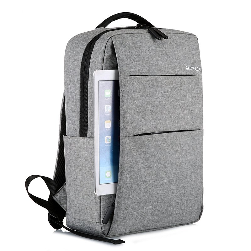15 Inch Durable Water-Repellent Lightweight Polyester Laptop/Tablet Travel Backpack for Business College with USB port