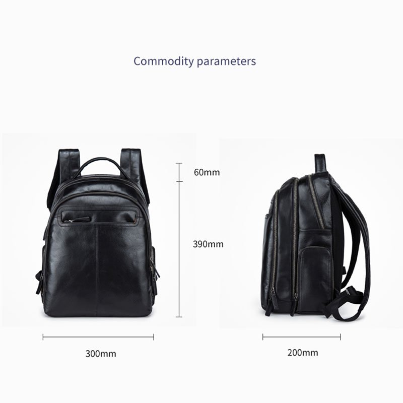 Shenzhen High Quality Shopping Small Classic Men Genuine Leather Backpack