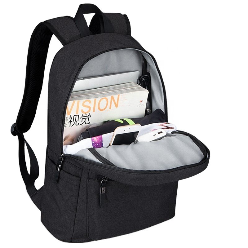 Custom Low Moq Unisex Business Laptop Backpacks Waterproof Travel Backpacks with USB Charging Port