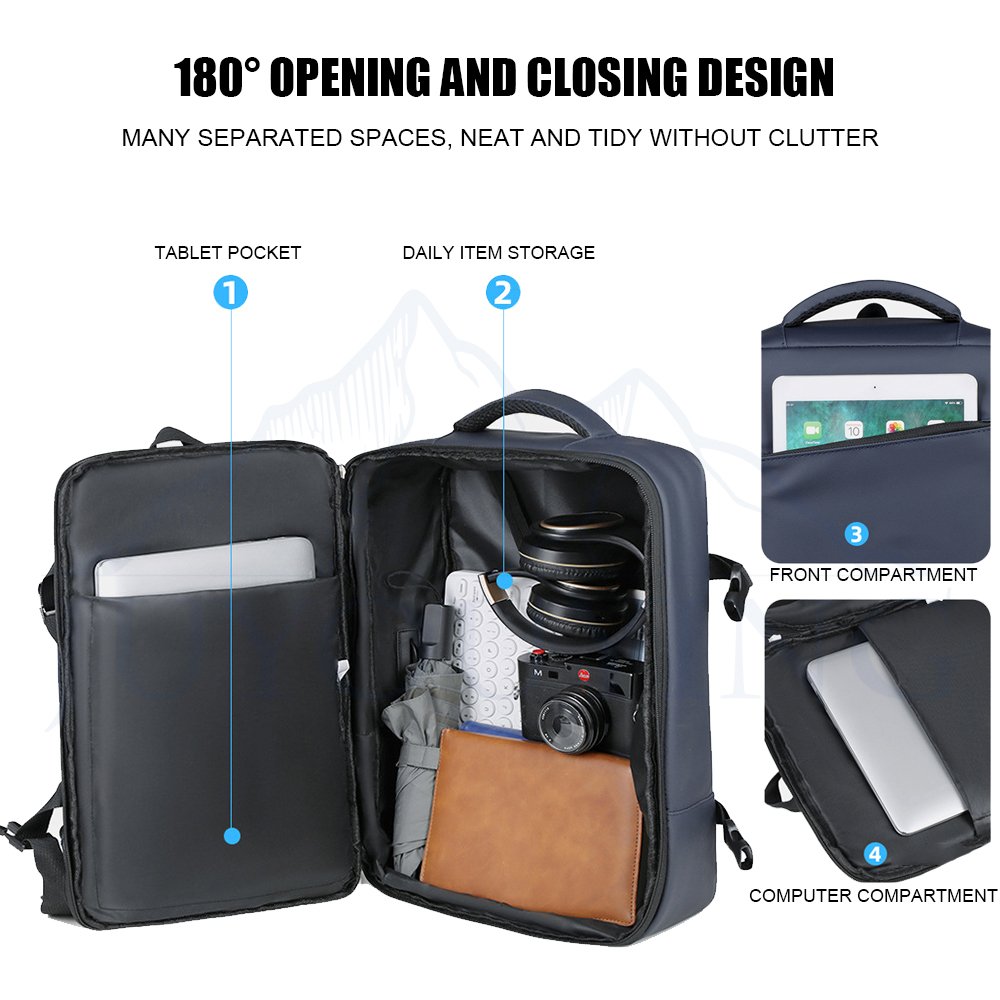 Factory New Arrival Custom Logo Durable Fashion School Smart Business Laptop Backpack With Usb Charger
