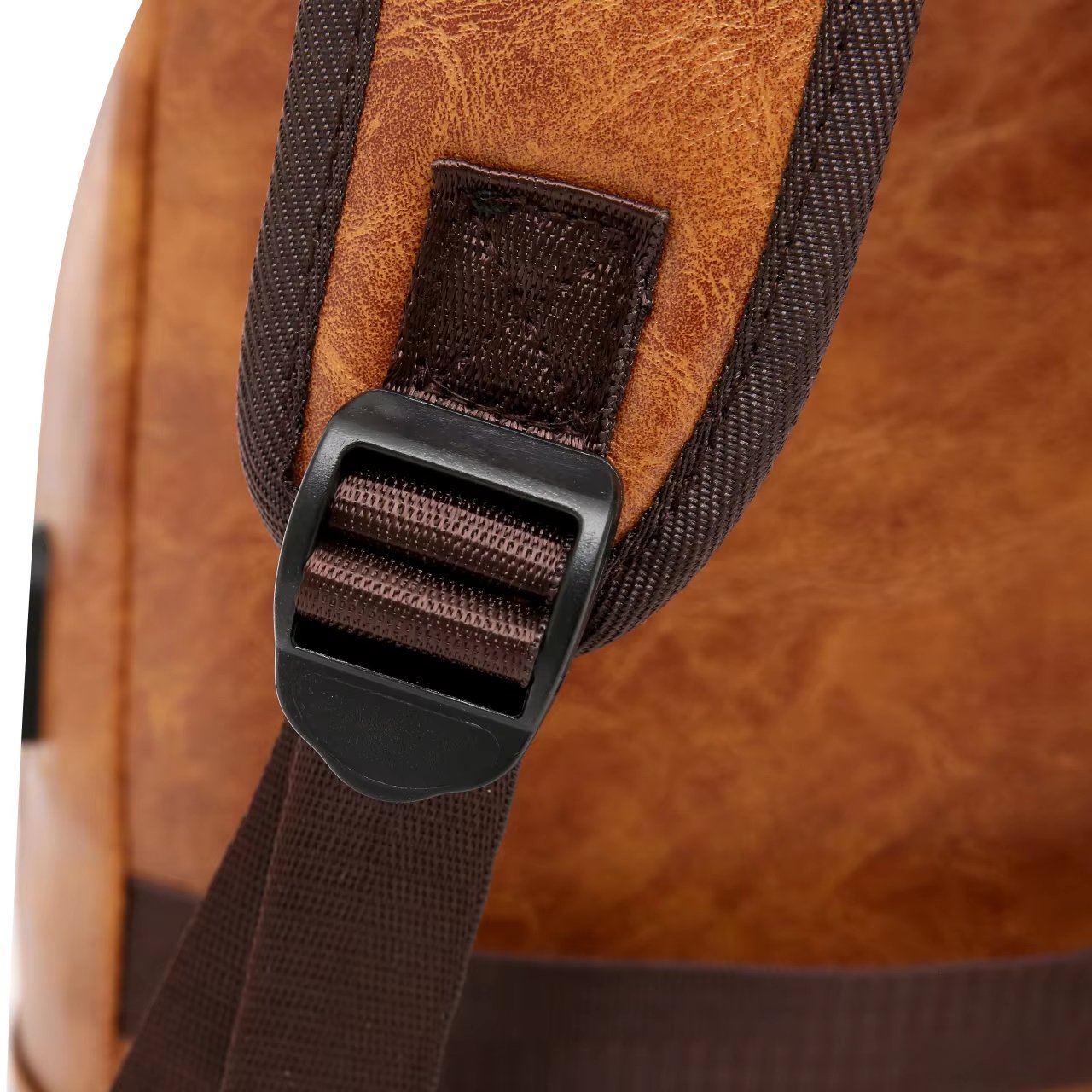New trending latop backpack men's pu leather laptop backpack