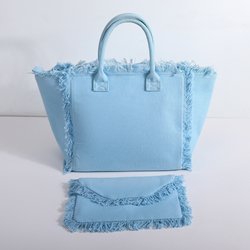 Blue tote bag