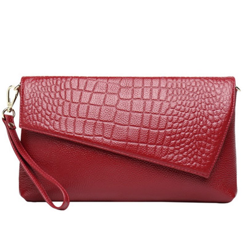 Wedding Evening Party Bags Genuine Leather Factory Directly Fashion Long Wallet Purse Large Capacity 2022 Clutch Bags For Women