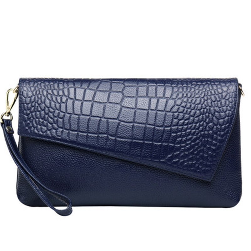 Wedding Evening Party Bags Genuine Leather Factory Directly Fashion Long Wallet Purse Large Capacity 2022 Clutch Bags For Women