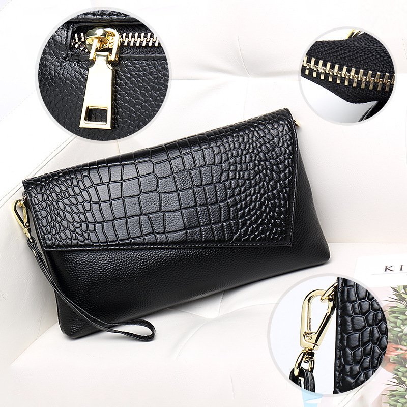 Wedding Evening Party Bags Genuine Leather Factory Directly Fashion Long Wallet Purse Large Capacity 2022 Clutch Bags For Women