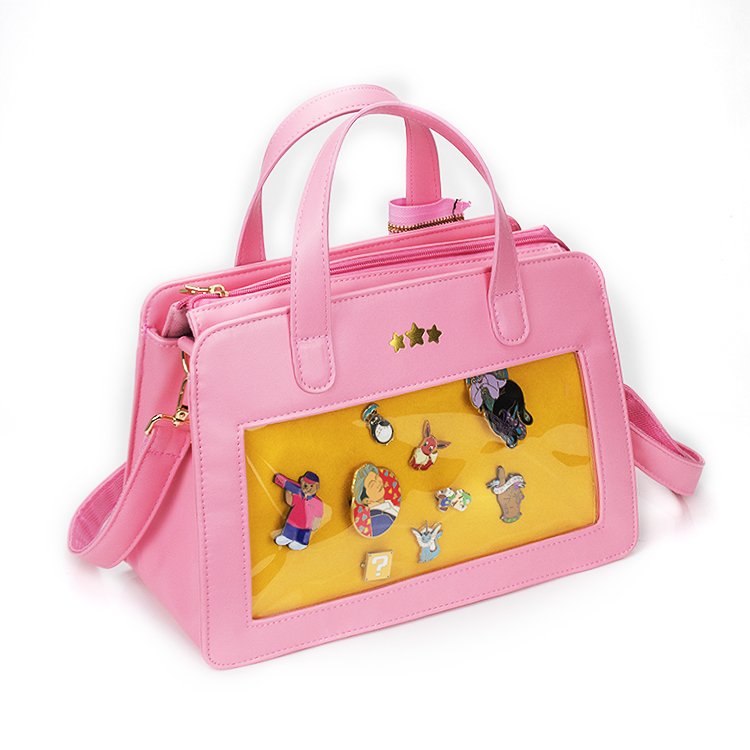 Custom Girls Anime School Transparent Shoulder Clear Ita Tote Bag