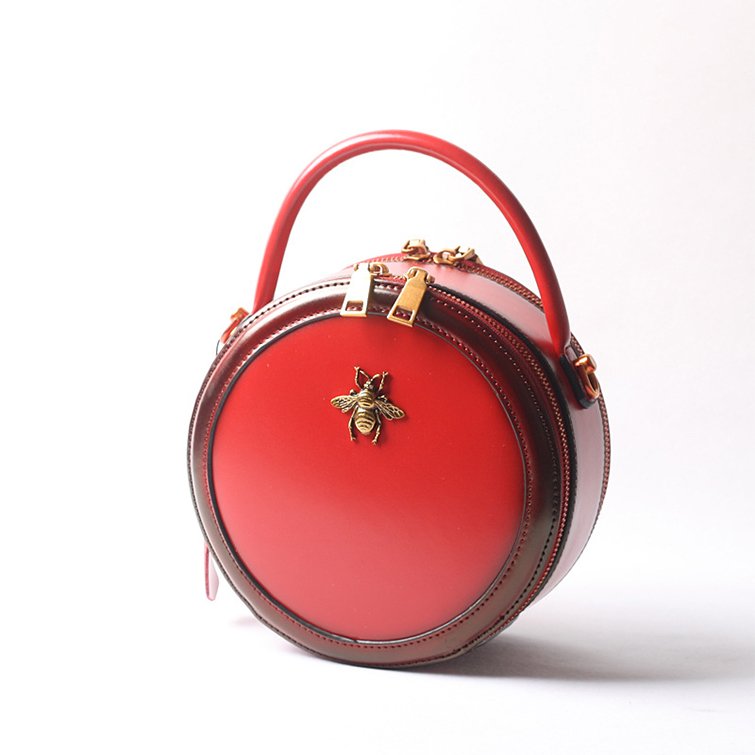 2023 bags women handbags ladies real genuine leather evening bags ladies clutch bag italy made luxury small round clutch purse