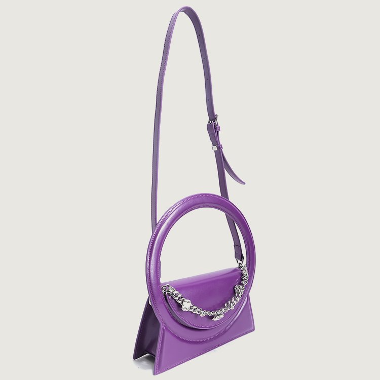 Designer Lady Evening Hand Bag #PZ2023007 Unique Round handle Diamond Chain Decor luxury rhinestone clutch bags evening bags
