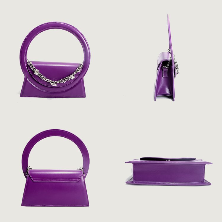 Designer Lady Evening Hand Bag #PZ2023007 Unique Round handle Diamond Chain Decor luxury rhinestone clutch bags evening bags