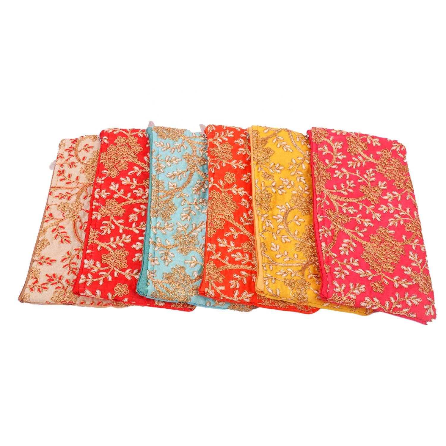 New Arrival Indian Handmade Golden Embraided Designer Evening Party Wear Clutch For Women