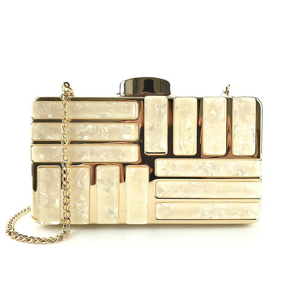Ladies Party Clutch Purse Evening Bag Handbag Fashion Acrylic Marble Evening Handbag For Women