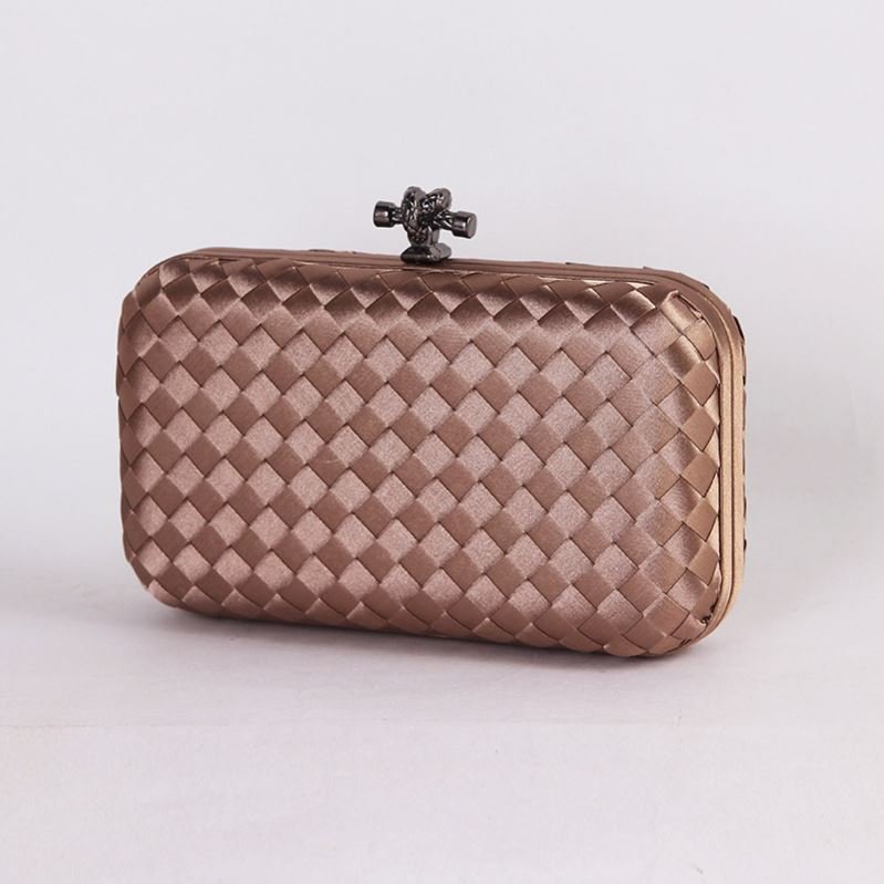 1 Factory Vintage Clutch Bag Polyester Woven Diamond Pattern Solid Evening Bag
