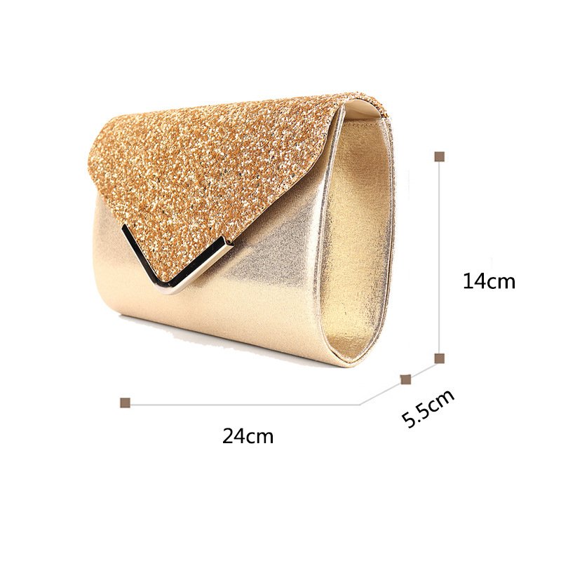 high sense banquet dinner evening gold clutch bag evening bags